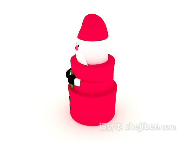 设计本圣诞老公公摆设品3d模型下载