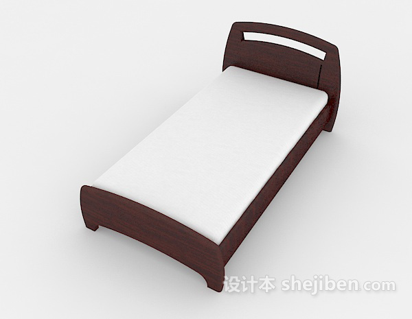 免费常见单人床3d模型下载