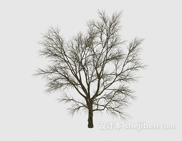 现代风格室外树木3d模型下载