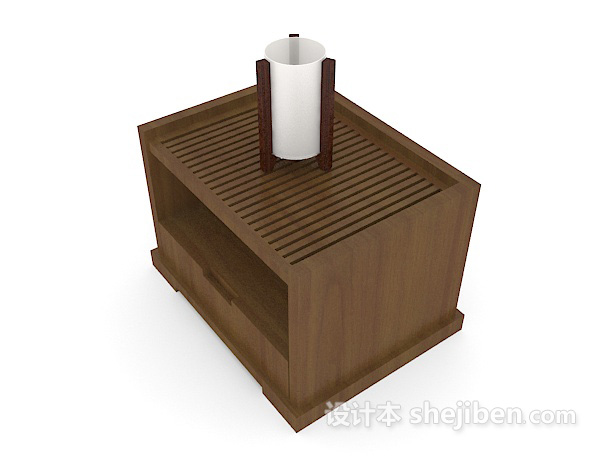 免费日式木质柜子3d模型下载