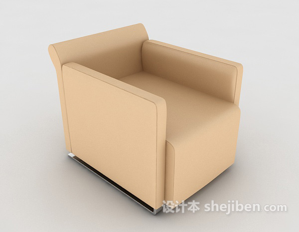 现代风格时尚简单沙发3d模型下载