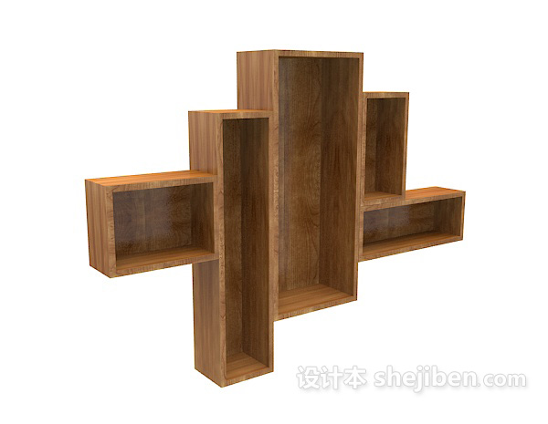 木质个性柜子3d模型下载
