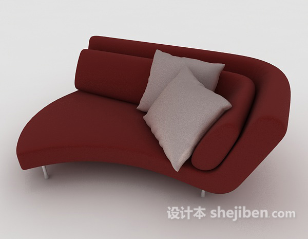 现代风格现代个性双人沙发3d模型下载