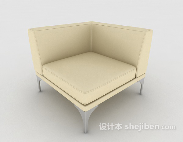 简约个性单人沙发椅3d模型下载