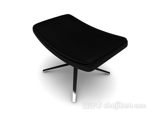 黑色个性椅子3d模型下载
