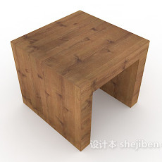 简单板凳3d模型下载