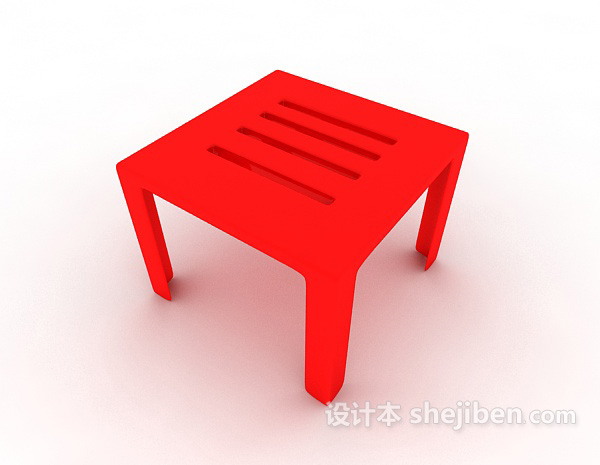 红色小板凳