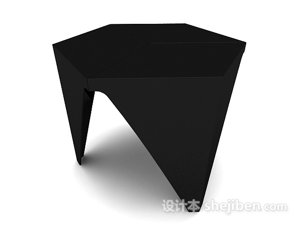 现代风格实木简单休闲凳3d模型下载