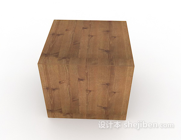 现代风格简单板凳3d模型下载