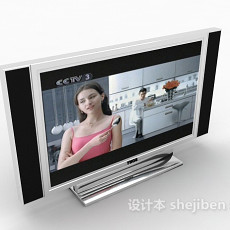 大屏电视机3d模型下载