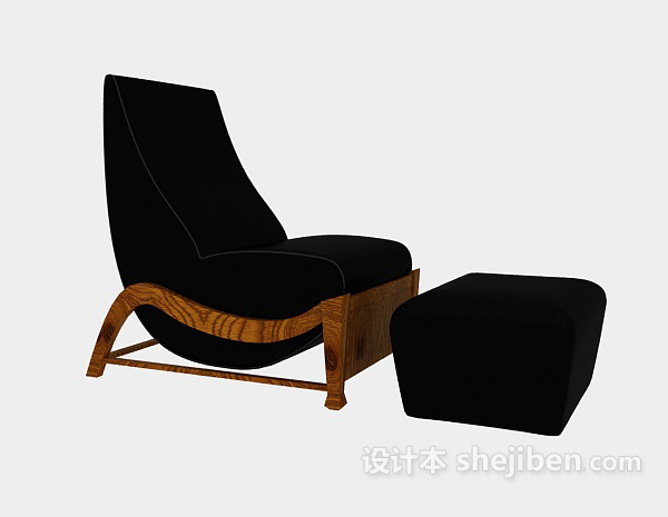 设计本简单家居休闲椅3d模型下载