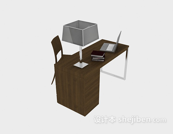 现代风格休闲简约桌椅组合3d模型下载