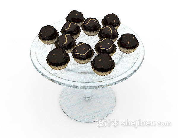 设计本巧克力甜点3d模型下载