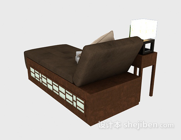 设计本新中式时尚简单休闲椅3d模型下载