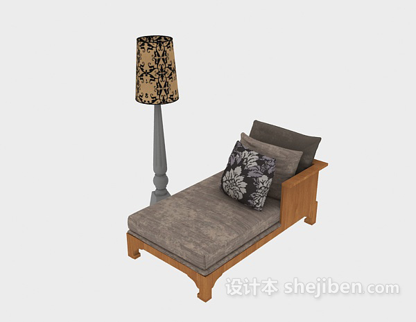 欧式简单实木组合沙发