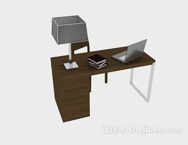 免费休闲简约桌椅组合3d模型下载