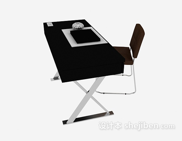 设计本个性桌椅组合3d模型下载