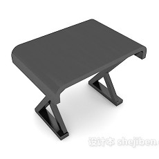 黑色简约椅子3d模型下载