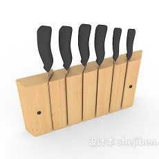 厨房套装刀具3d模型下载