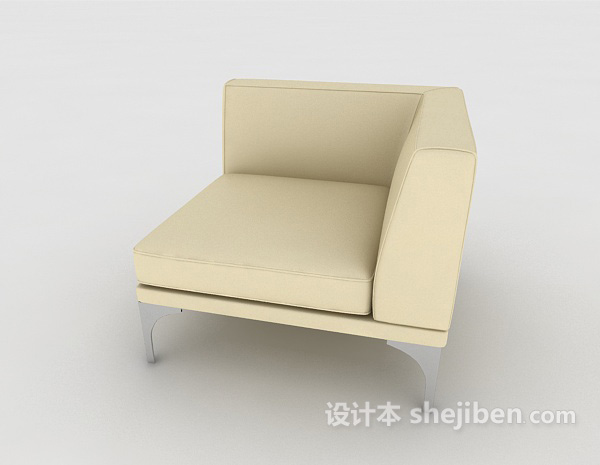 设计本简约个性单人沙发椅3d模型下载