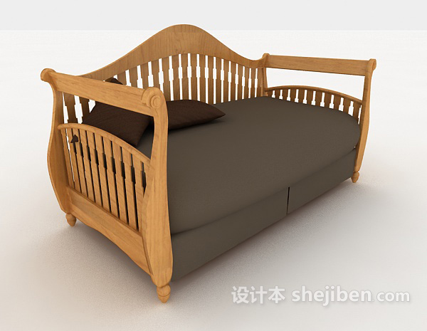 免费休闲舒适沙发3d模型下载