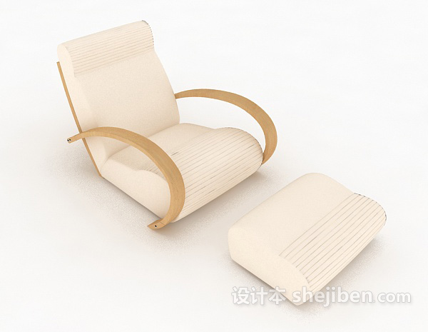 单人摇椅沙发3d模型下载