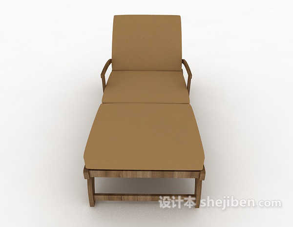 现代风格简单休闲躺椅3d模型下载