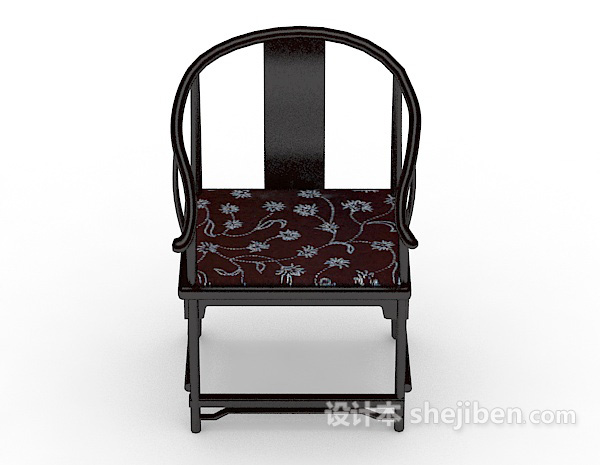 中式风格传统中式扶手椅3d模型下载