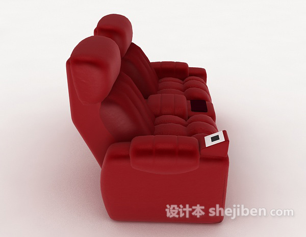 设计本红色按摩沙发3d模型下载