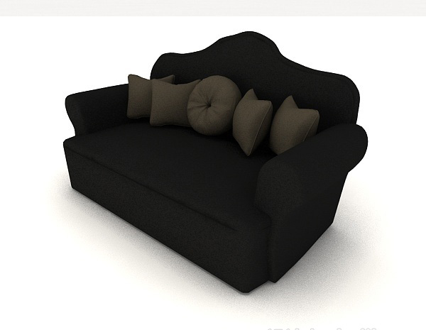 简约个性双人沙发3d模型下载