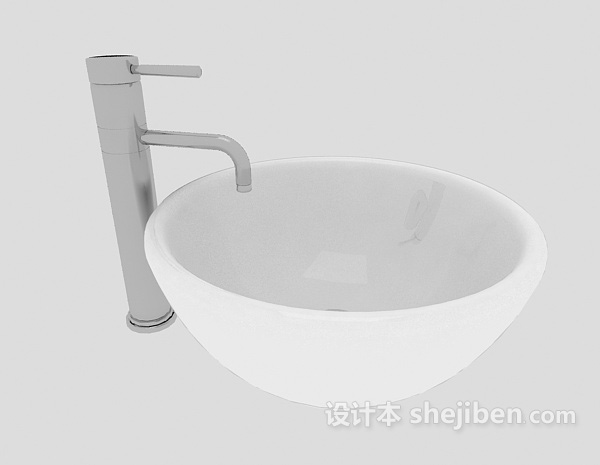 设计本洗手池、洗脸池3d模型下载