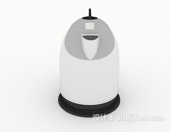 现代风格现代电热水壶3d模型下载