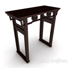 中式风格简单供桌3d模型下载