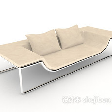 个性简约长休闲椅子3d模型下载