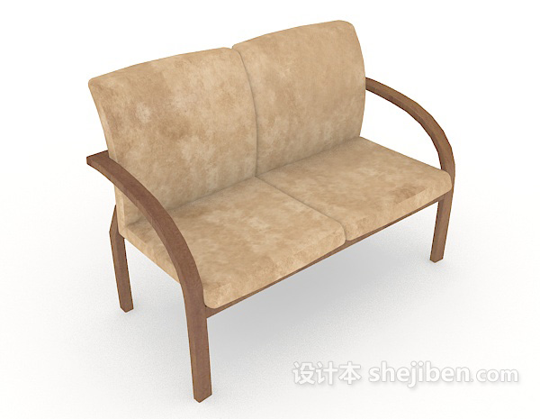 现代简约木质家居椅3d模型下载
