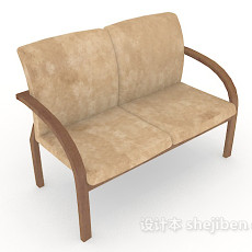 现代简约木质家居椅3d模型下载