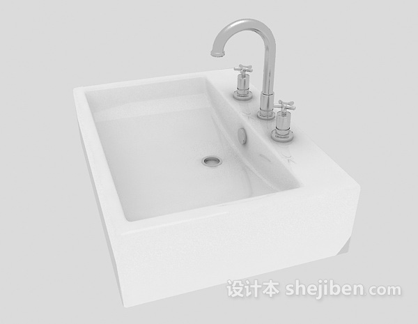 设计本厨卫间洗手池3d模型下载