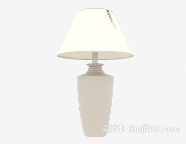 设计本现代风格简单居家台灯3d模型下载