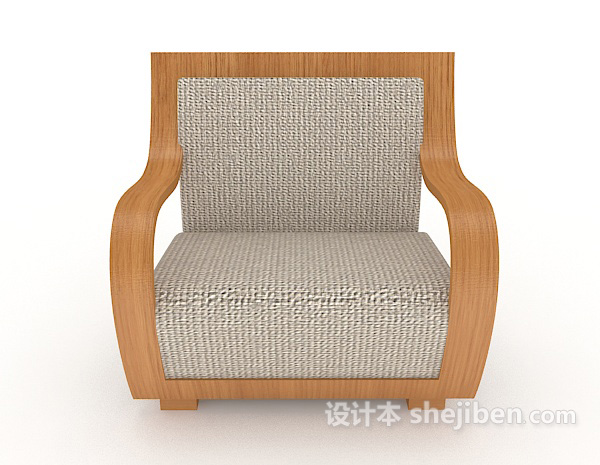 现代风格现代简单居家椅3d模型下载