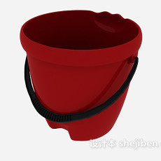 红色油漆桶3d模型下载