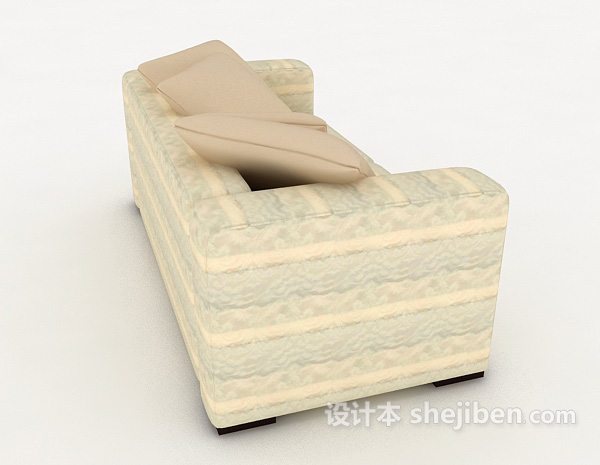 设计本田园清新型沙发3d模型下载