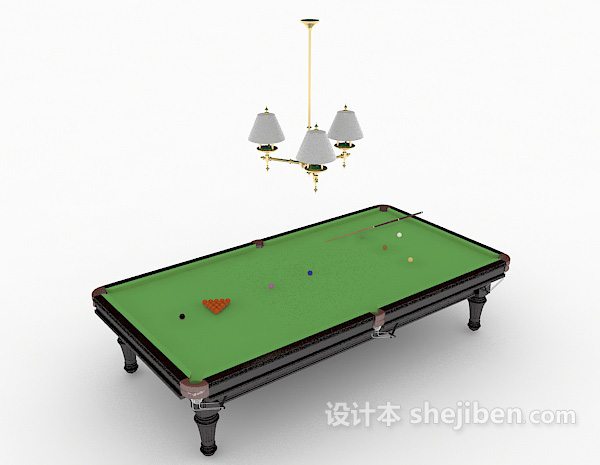 休闲桌球3d模型下载