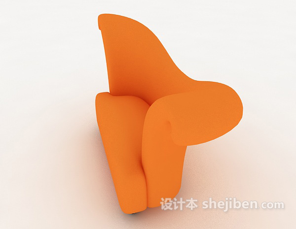 设计本个性简洁单人沙发3d模型下载