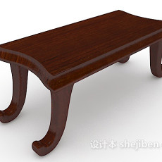 漆面小板凳3d模型下载