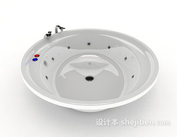 免费现代家居浴缸3d模型下载