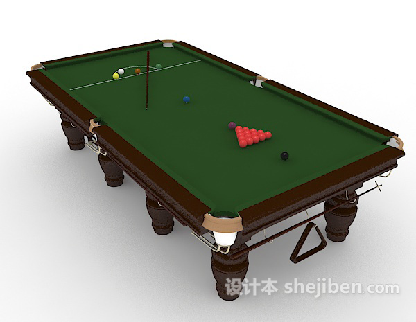 设计本常见娱乐台球桌3d模型下载