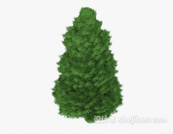 现代风格绿色松树3d模型下载