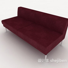 简约休闲双人沙发3d模型下载