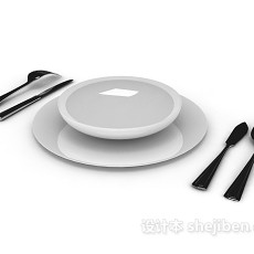 碗碟餐具3d模型下载