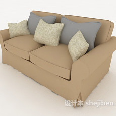 家居双人沙发3d模型下载
